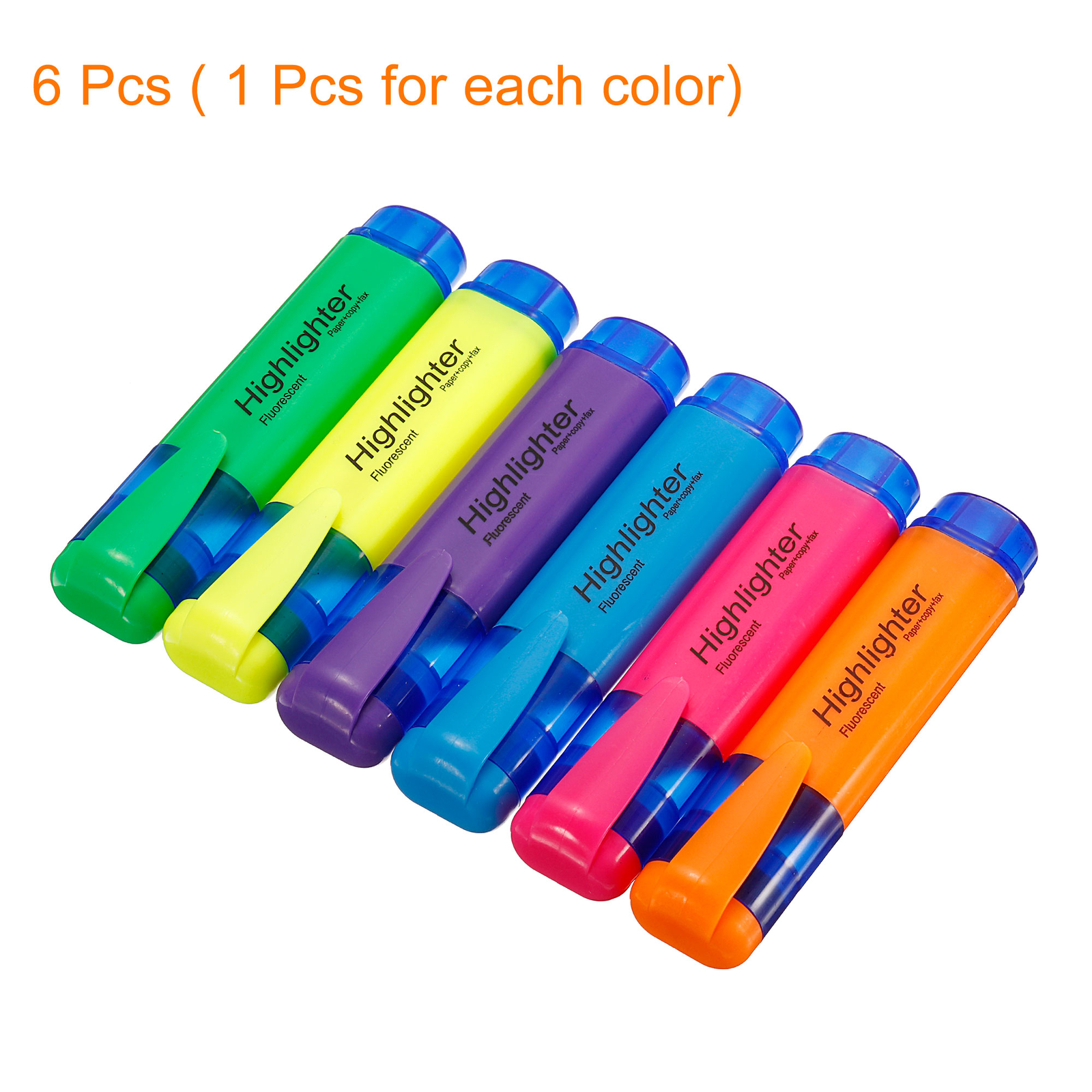 6PACK 6 Colors Highlighter Pen, 113x24mm