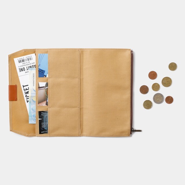 TRAVELER’S notebook Cotton Zipper Case beige Regular Size F/S July 2024