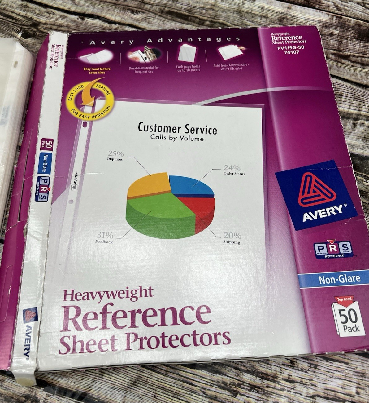 Avery/Unbranded Heavyweight Non-Glare Sheet Protectors, 8.5 x 11 51 Total: READ