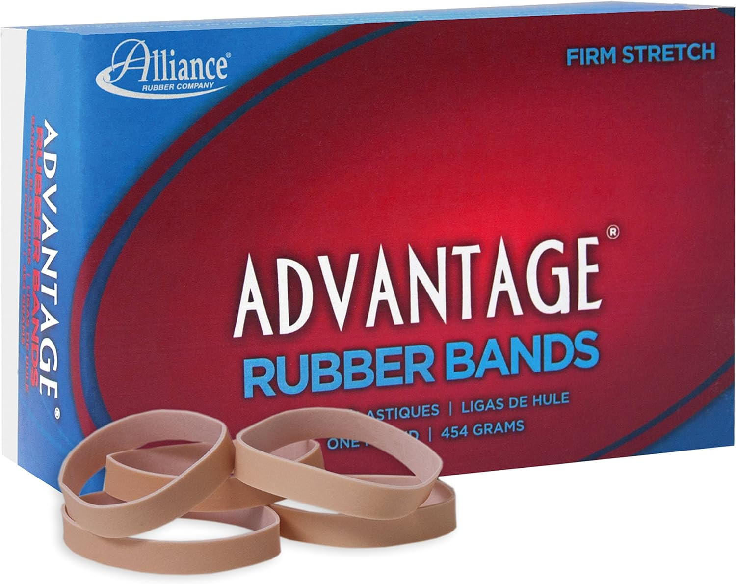 Alliance Rubber 26745 Advantage Rubber Bands Size #74 1 lb Box Contains Approx.