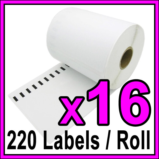 16x Dymo 0904980 4XL Extra Large Shipping Labels 104mm x 159mm SD0904980 Thermal
