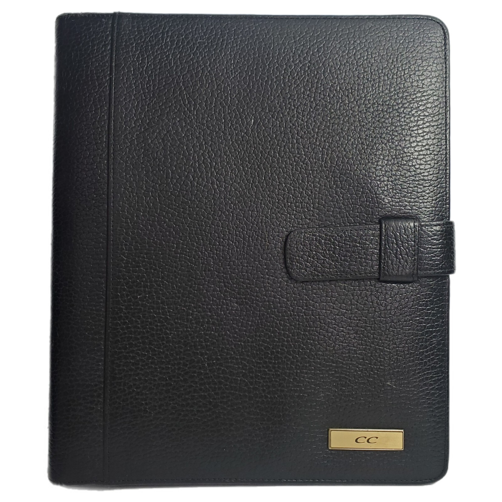 Vintage Classic Planner Binder Black Leather Large Size Business Organizer