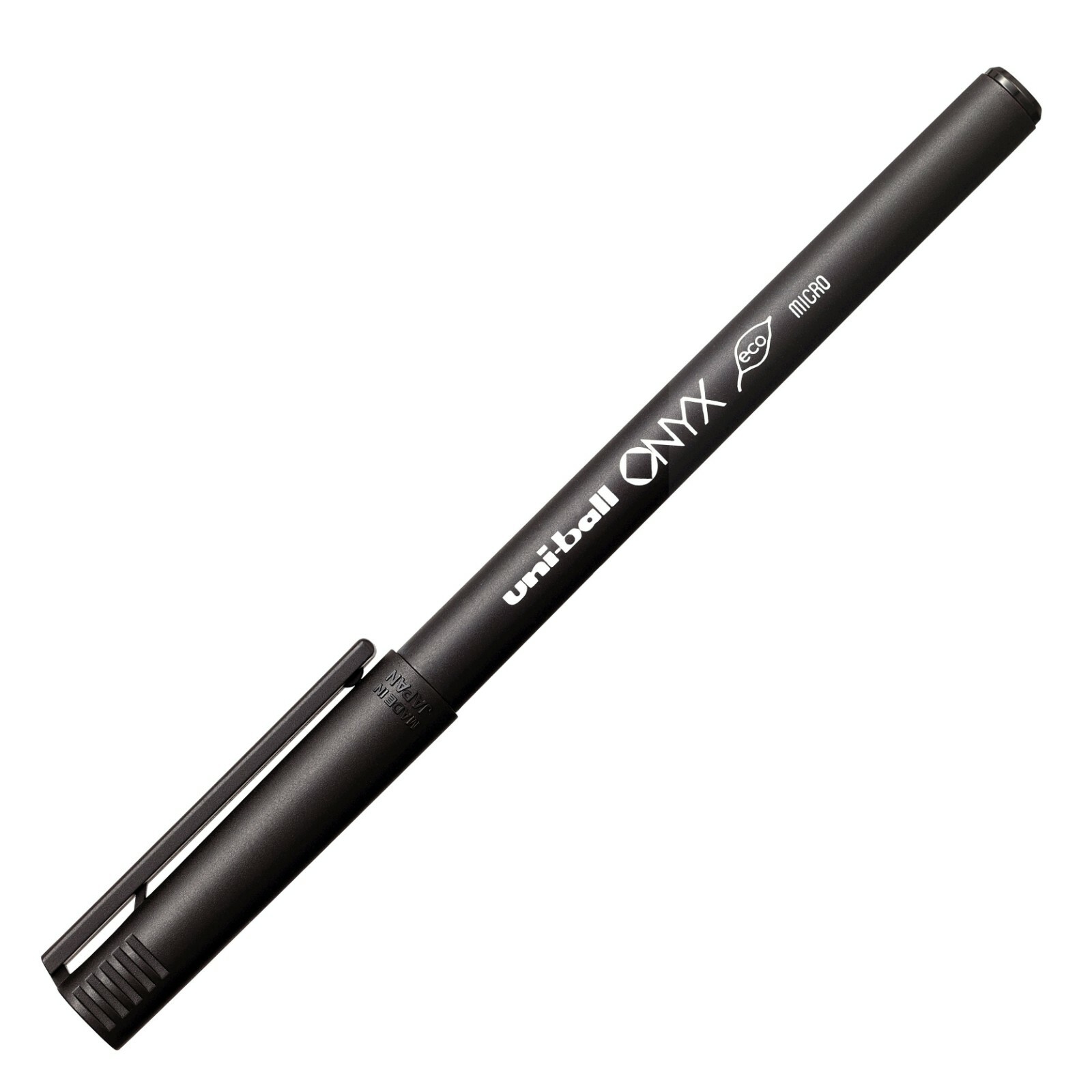 60040 uni-ball Onyx Stick Roller Ball Pen, Black Ink, Micro 0.5mm, Box of 12