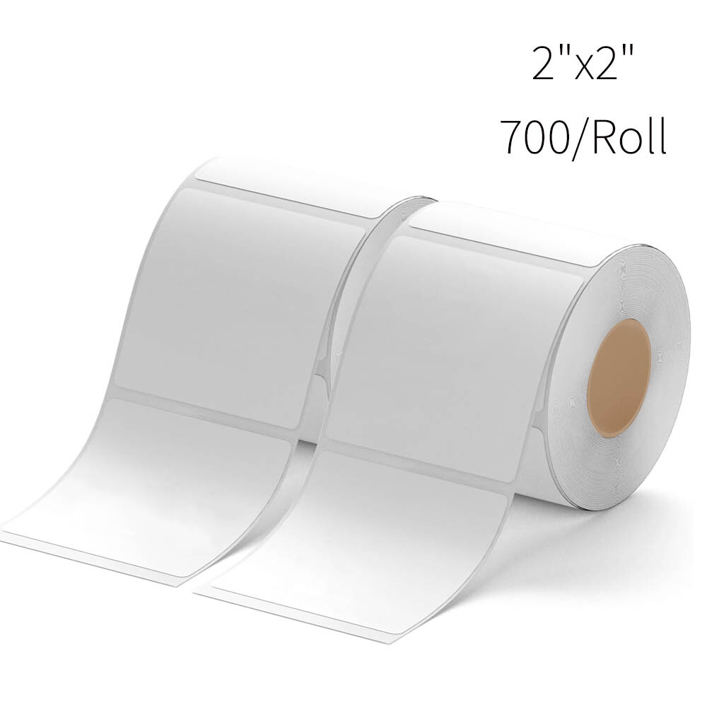 2×2 Square Direct Thermal Labels QR Codes Barcode Label For Zebra Rollo 1-6 Roll