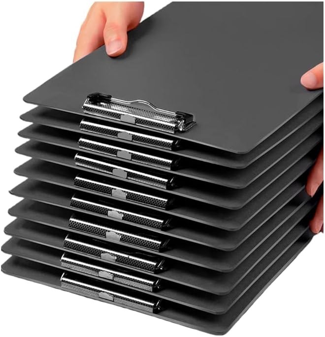 Rikyo 8 Plastic Clip Boards with Low Profile Clip A4 Letter Size $12.99 -Box A2