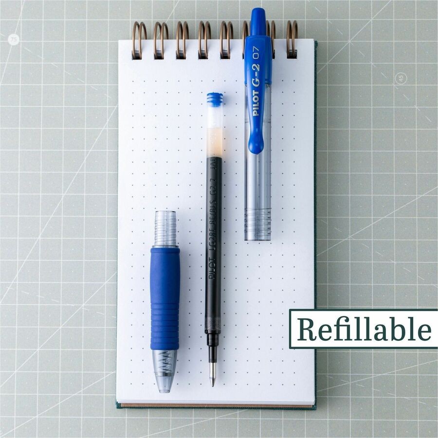 Pilot 31021 G2 Gel Ink Pen 0.7mm Blue Retractable 12 Pack