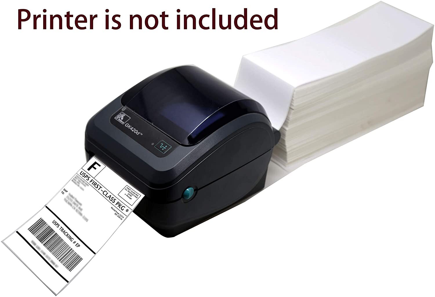 5000 Fanfold Direct Thermal Address Shipping Labels 4×6 for Zebra Rollo Printers