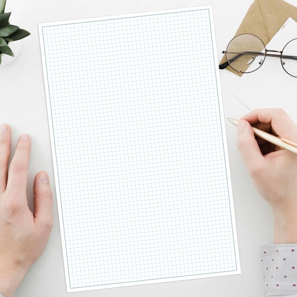 Engineering Graph Paper Pads, 11×17 Quadrille 25 Sheets/50 Pages Grid Paper f…