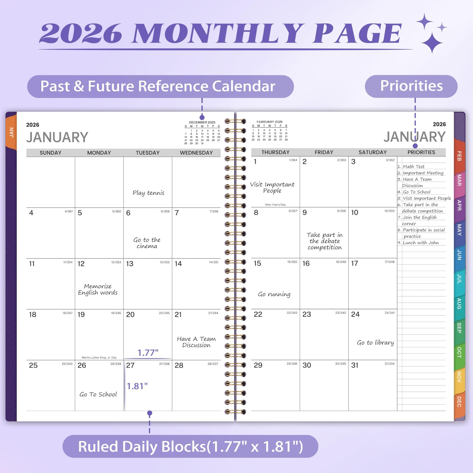 2026 Appointment Book/Planner – 8.2″ x 11″, Daily Planner 2026 from Jan. 2026…
