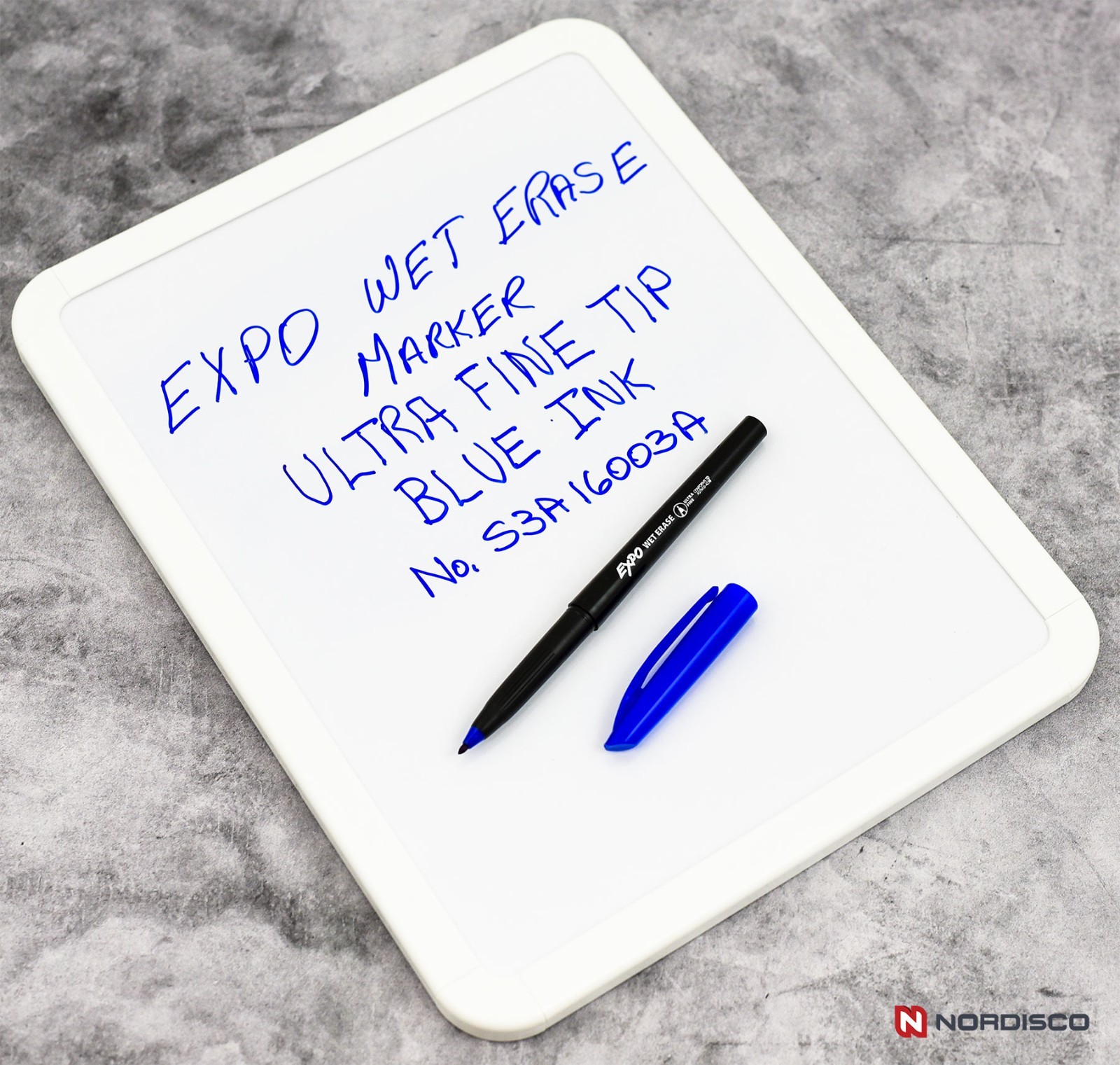 Expo Wet Erase Markers 16003A, Blue Ink, Ultra Fine Point, Pack of 6