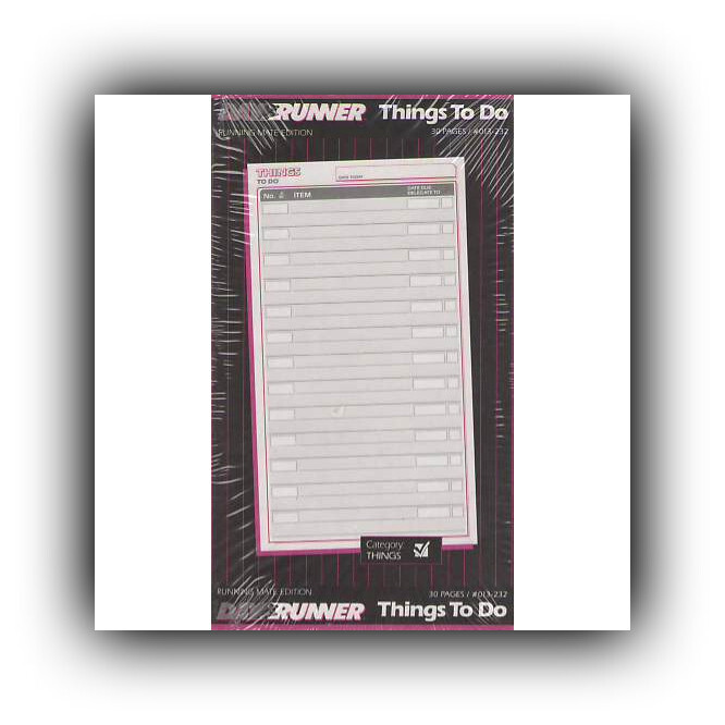 Day Runner Things To Do Refill #013-232