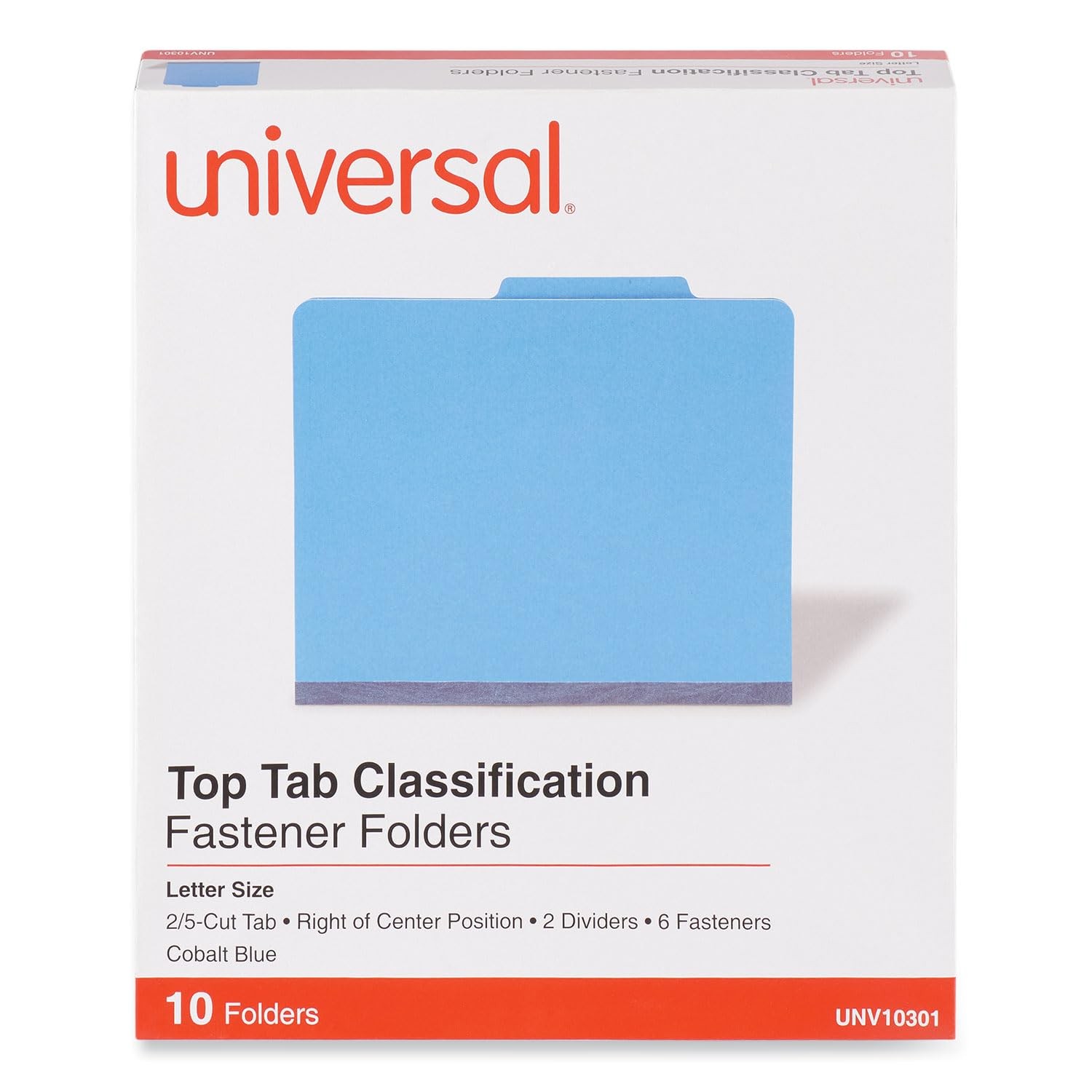 Universal UNV10301 Bright Colored 2-Divider Letter Size Pressboard…