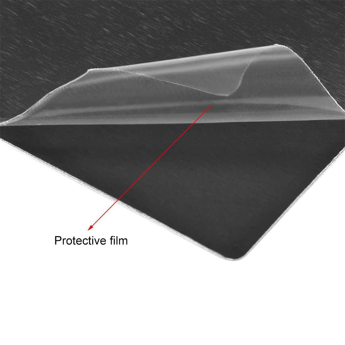 Blank Metal Card 88x53x1mm Anodized Aluminum Plate Black 15 Pcs