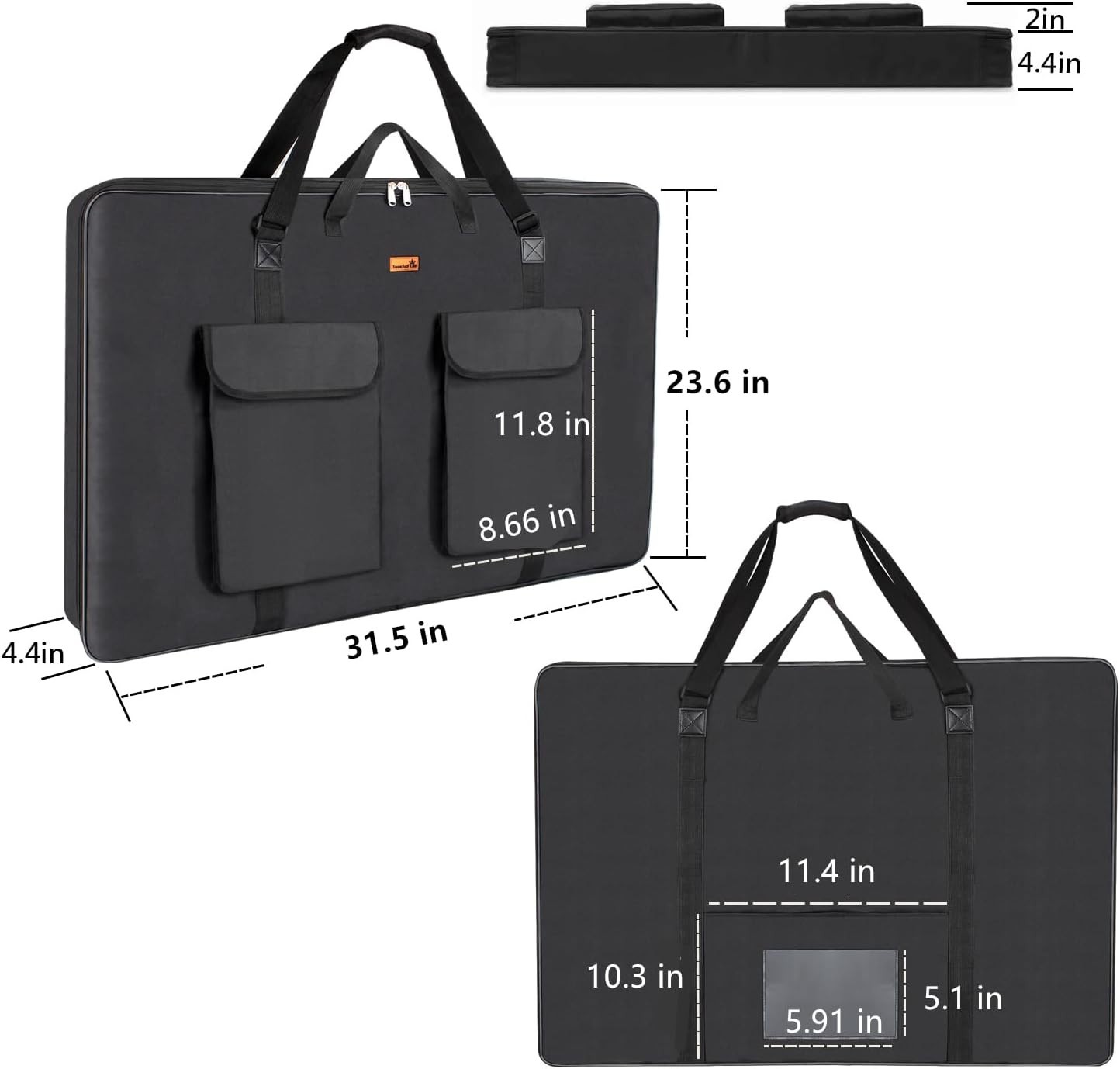 Portfolio Folder for Artwork,Artist Portfolio Case 23 X 31.5 In, Portfolio Bag A