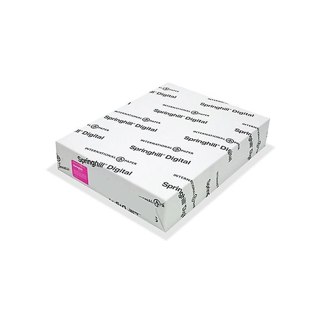 Springhill White 8.5” x 11” Cardstock Paper, 90lb, 163gsm, 2,000 Sheets (8 Reams