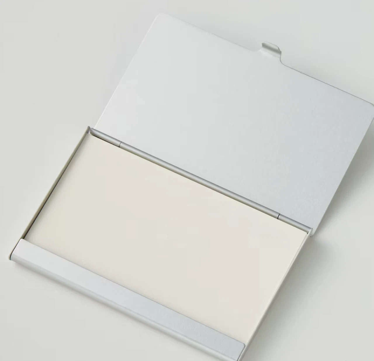 MUJI Aluminum Card Holder Case 60x93mm Slim Business Fits 15 Cards – US Seller