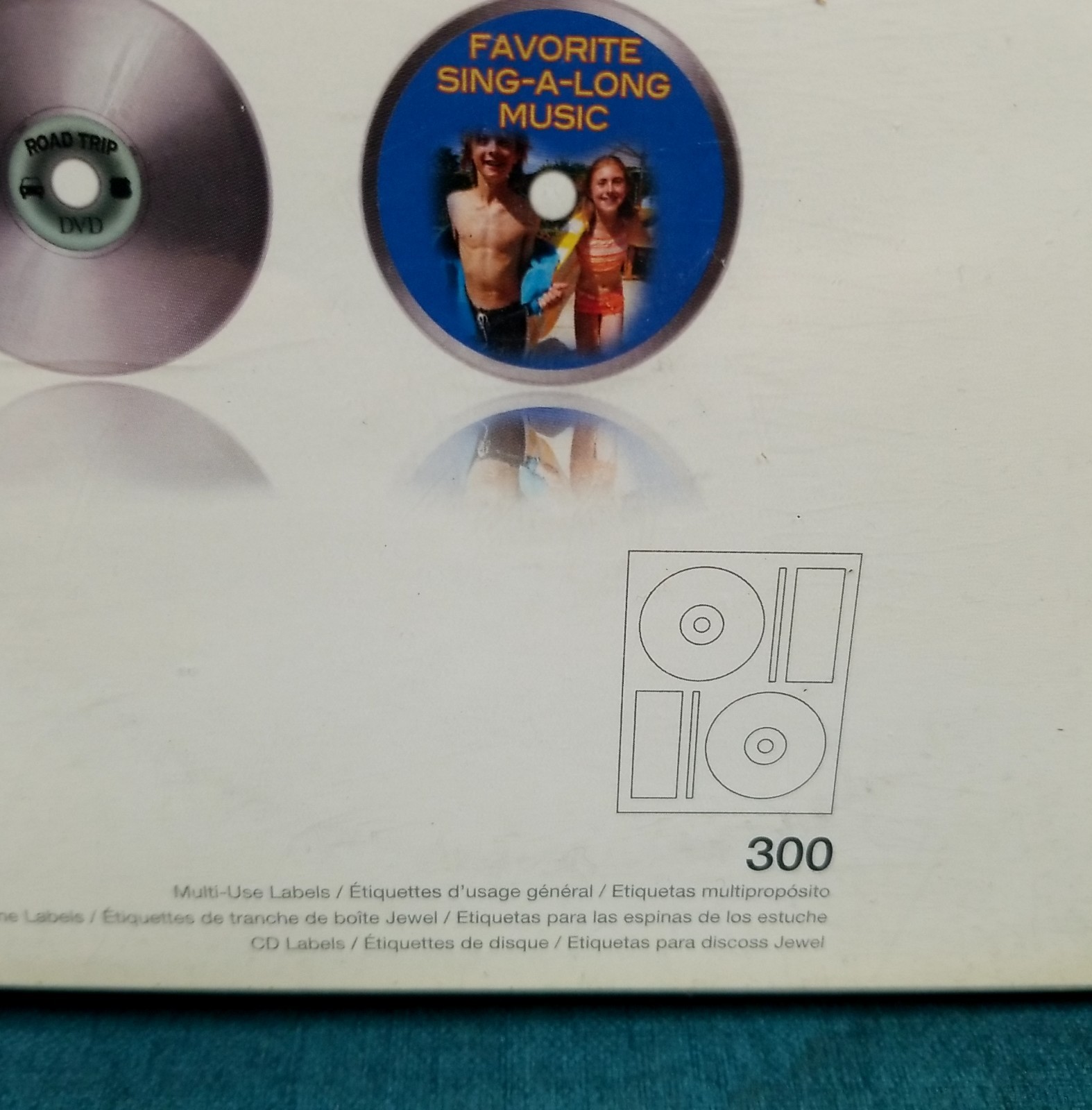 NEW Memorex Matte Paper CD Label Refills Pack 300