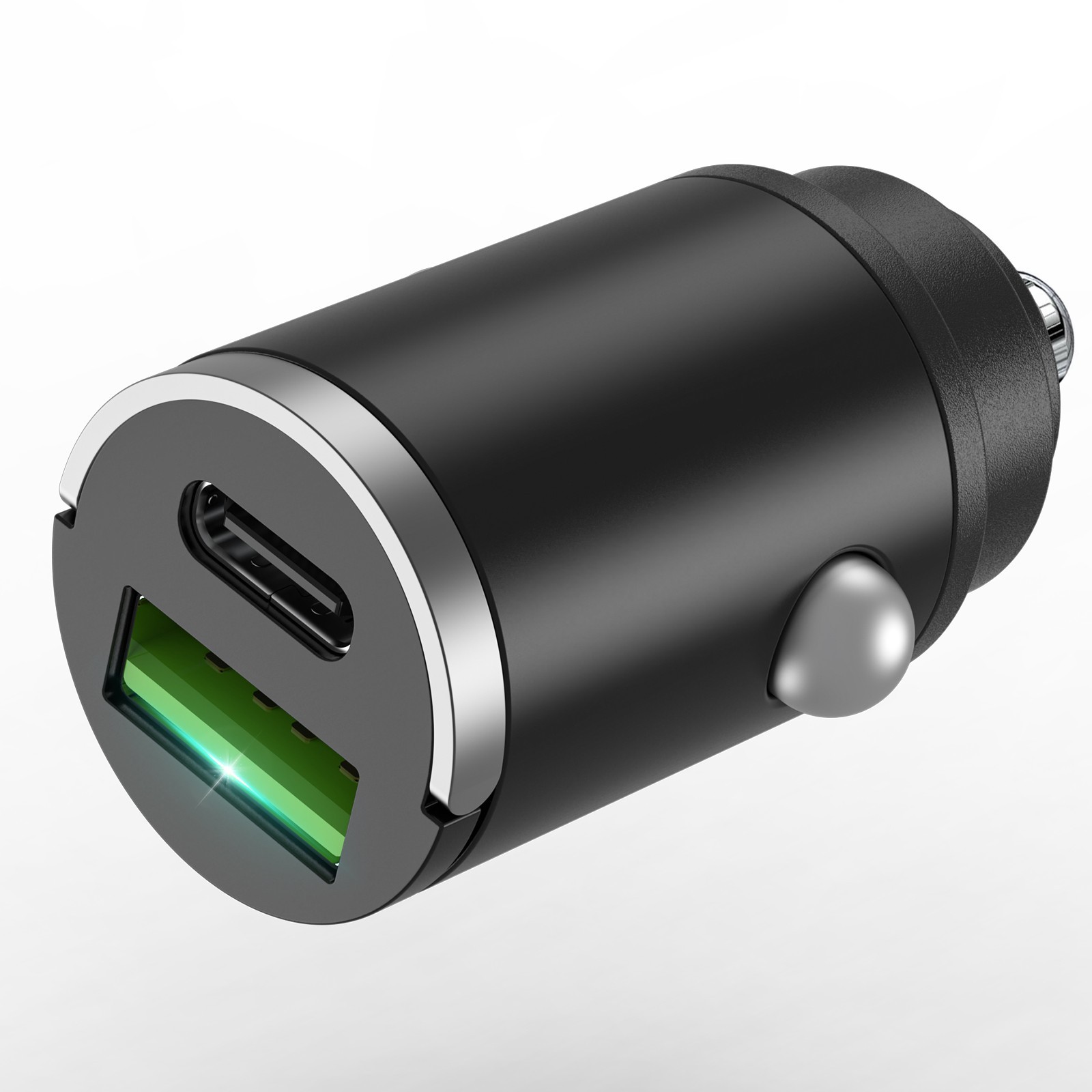 100W Super Fast Car Charger PD+USB 2in1 Cigarette Adapter for iPhone Samsung