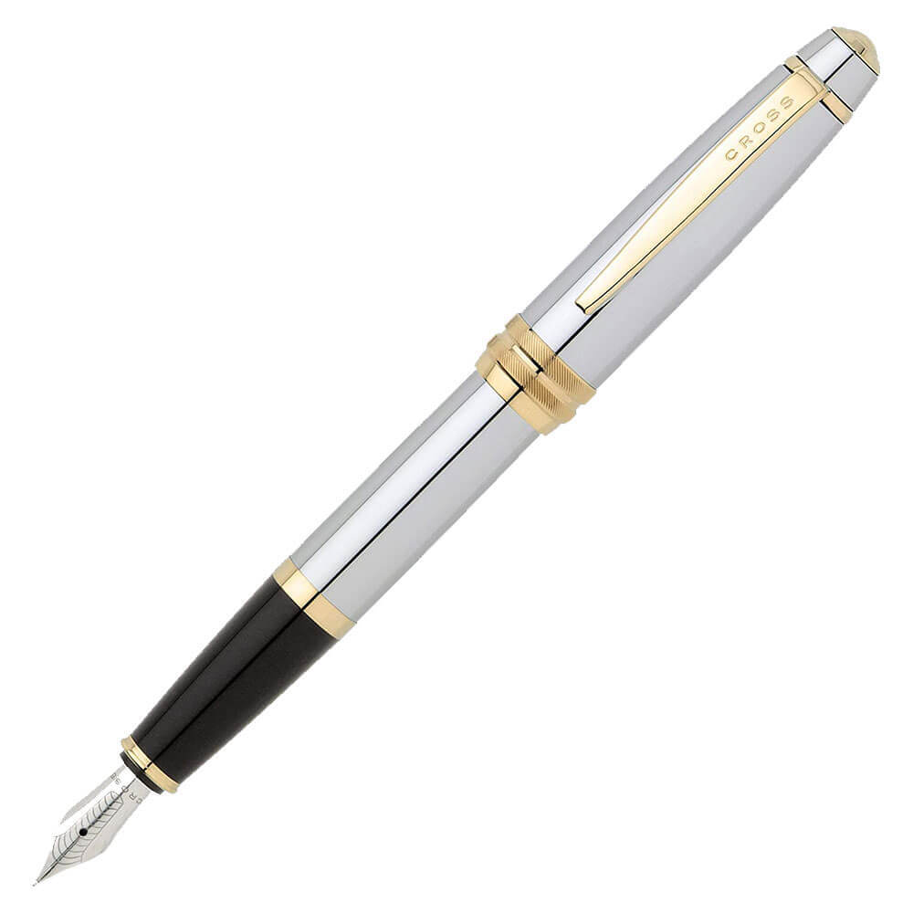 Cross Bailey Medalist Fountain Pen with Stainless Steel Medium Nib Click Off Cap