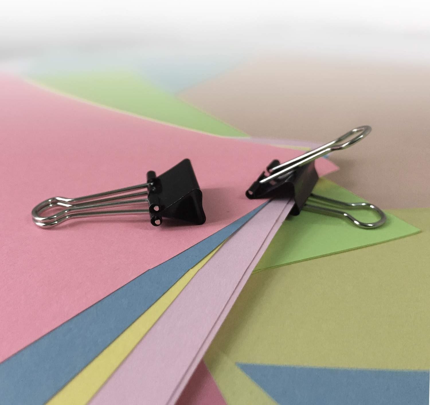 Sturdy Binder Clips for Office Use, 144 Count (12 Pack of 12), Reusable, Black