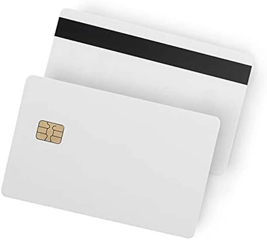 100 Pack – SLE4442 Chip Cards with Hi-Co Magnetic Stripe PVC – SLE 4442