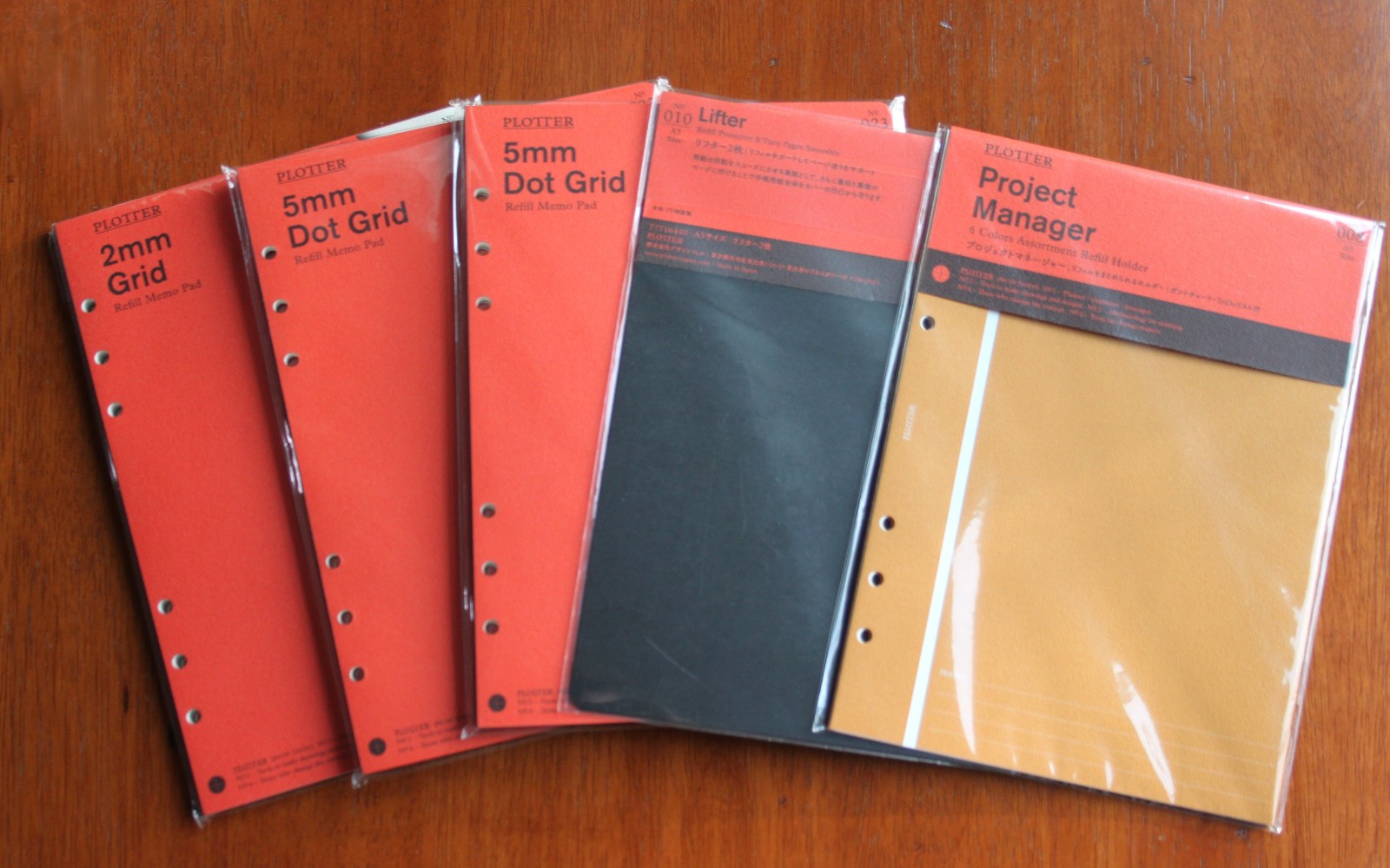 PLOTTER Japan Memo Pad Notebook Organizer Refills A5 Size