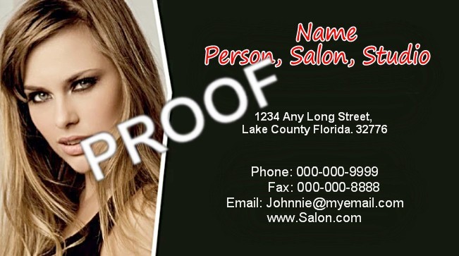 PRO Business Cards, Salon, Studio, Employee, Owner, Business Card KJ4IYE