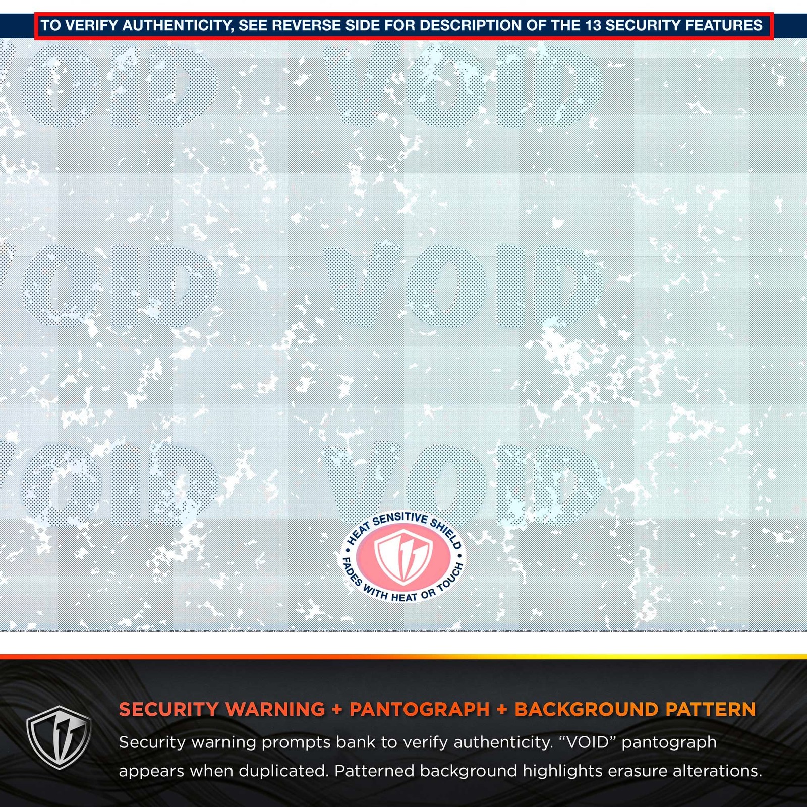 Blue/Green Premier Prismatic Top High Security Check Paper – QuickBooks & Las…