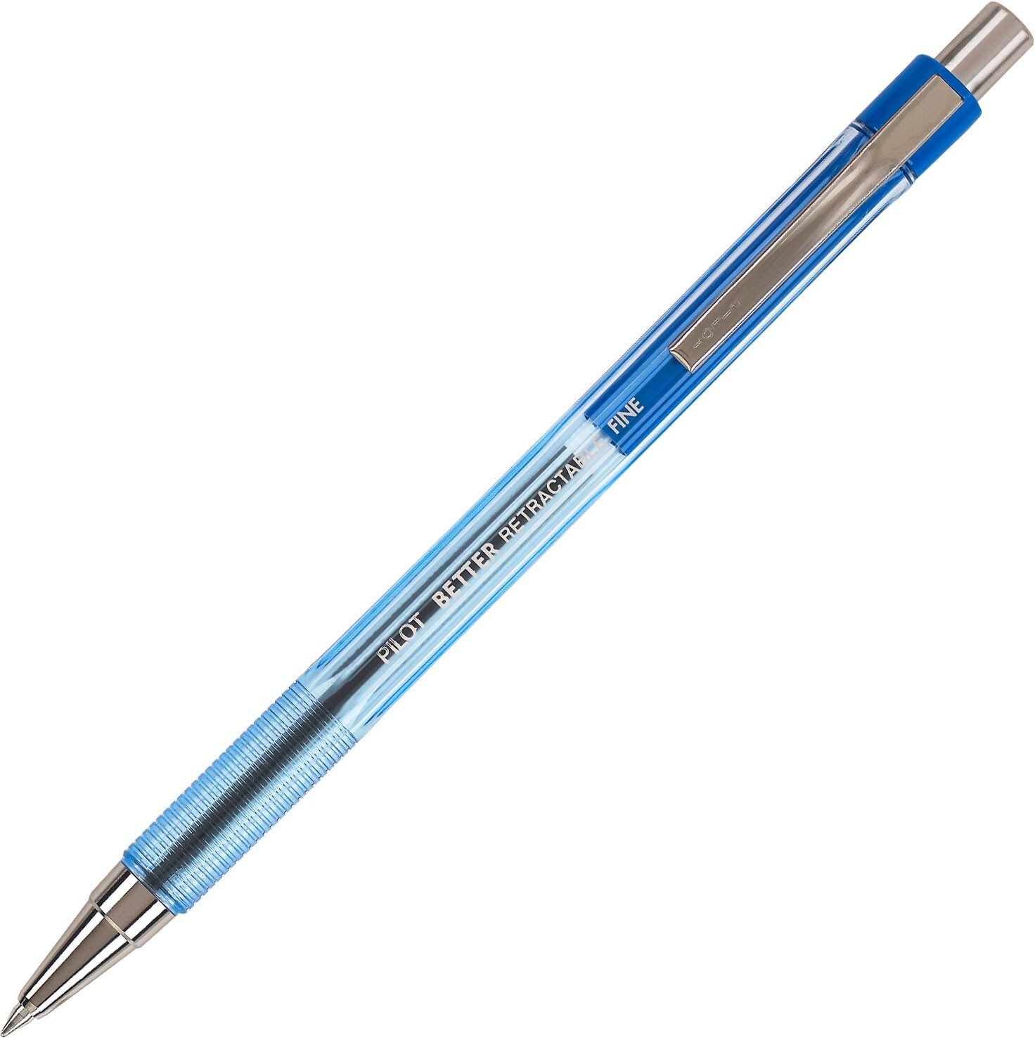Pilot 30001 Better Retractable Fine Ball Point Pen, Blue Ink, 0.7mm, Box of 12