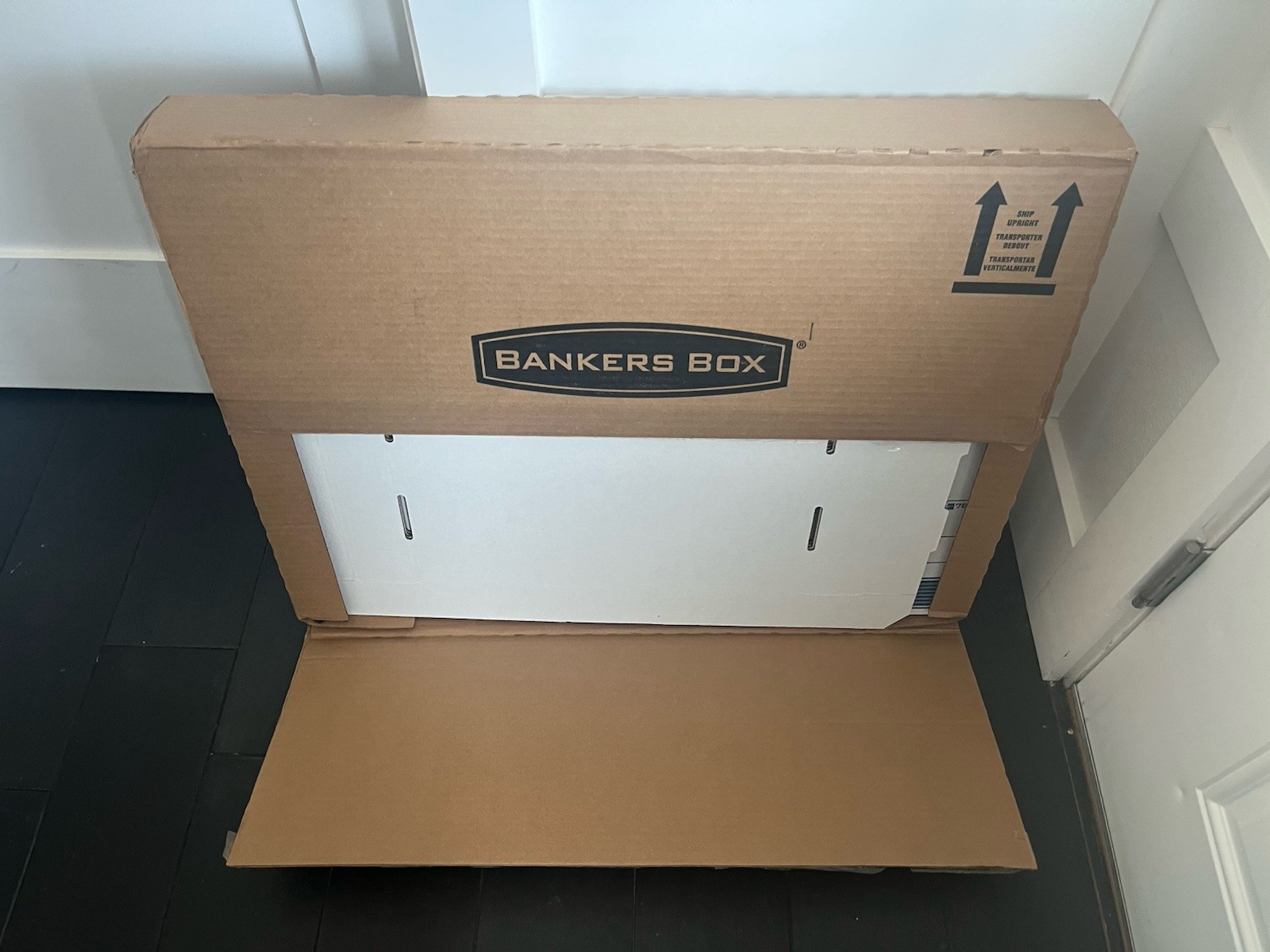 Bankers Box Hang’N’Stor Storage Boxes, Lift-Off Lid, 15″x12 1/4″x9 3/4″, 4-Pk