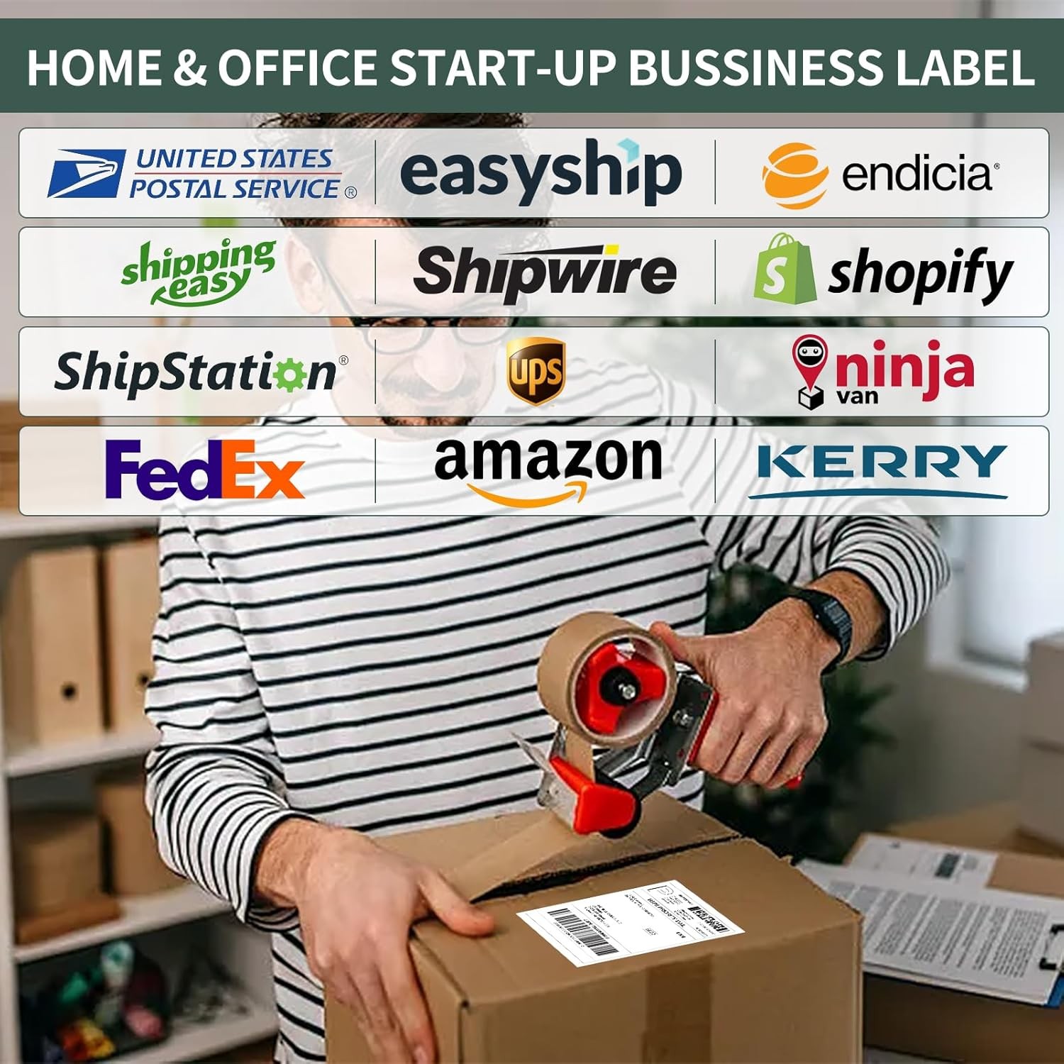 4″x6″ Direct Thermal Shipping Labels 250/Roll 450/Roll 500/Roll for Zebra Rollo