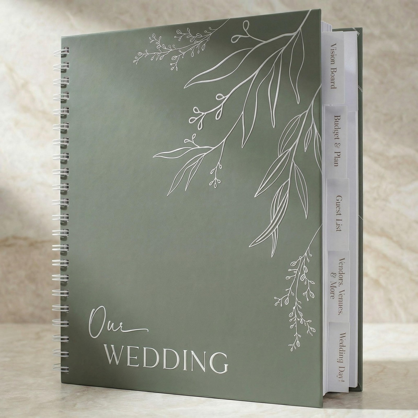 Beautiful Minimalistic Wedding Planner Book and Organizer Enhance Excitement…