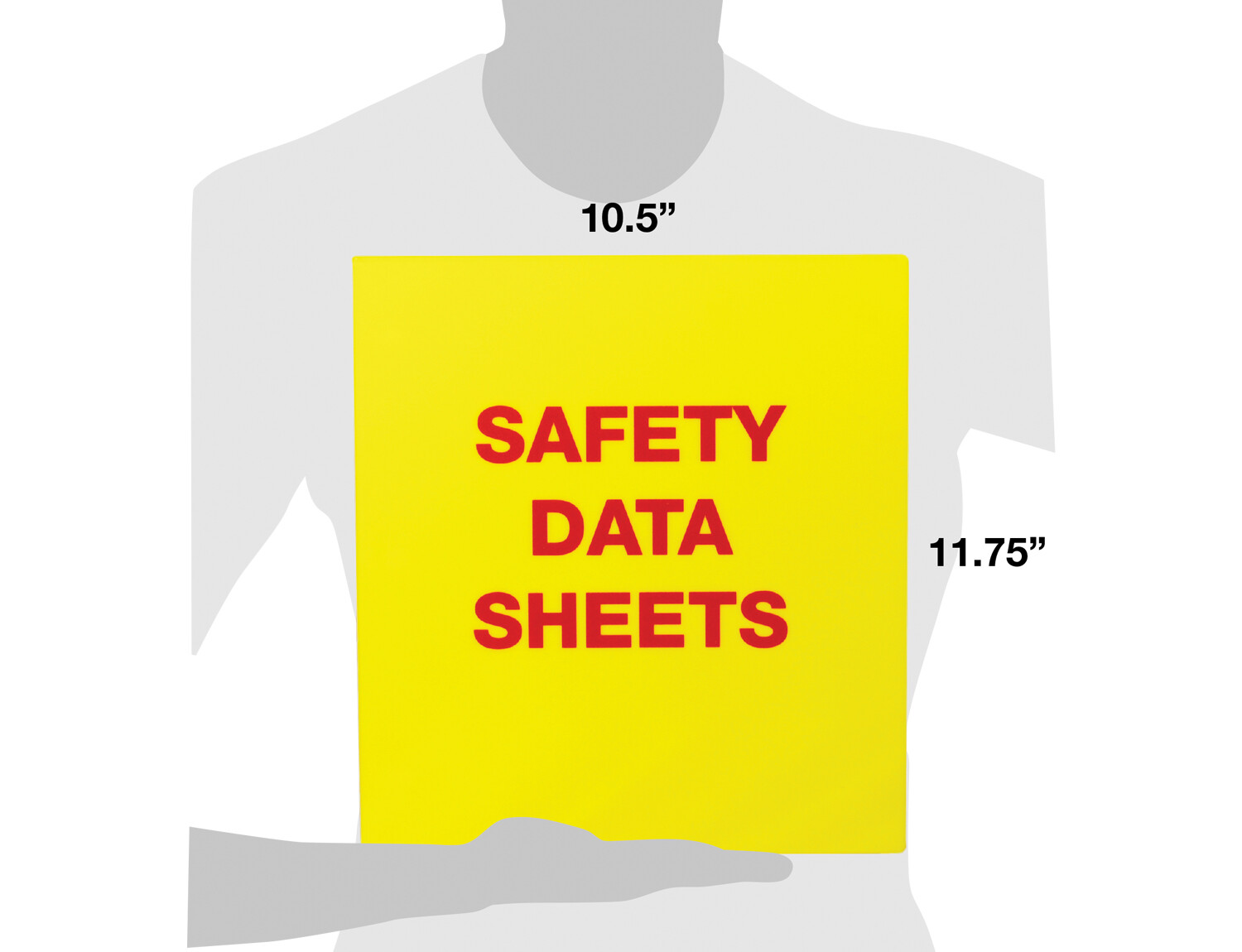 SDS Safety Data Sheet Binder, 1″ Capacity, Polypropylene Rings, Fully Enclosed