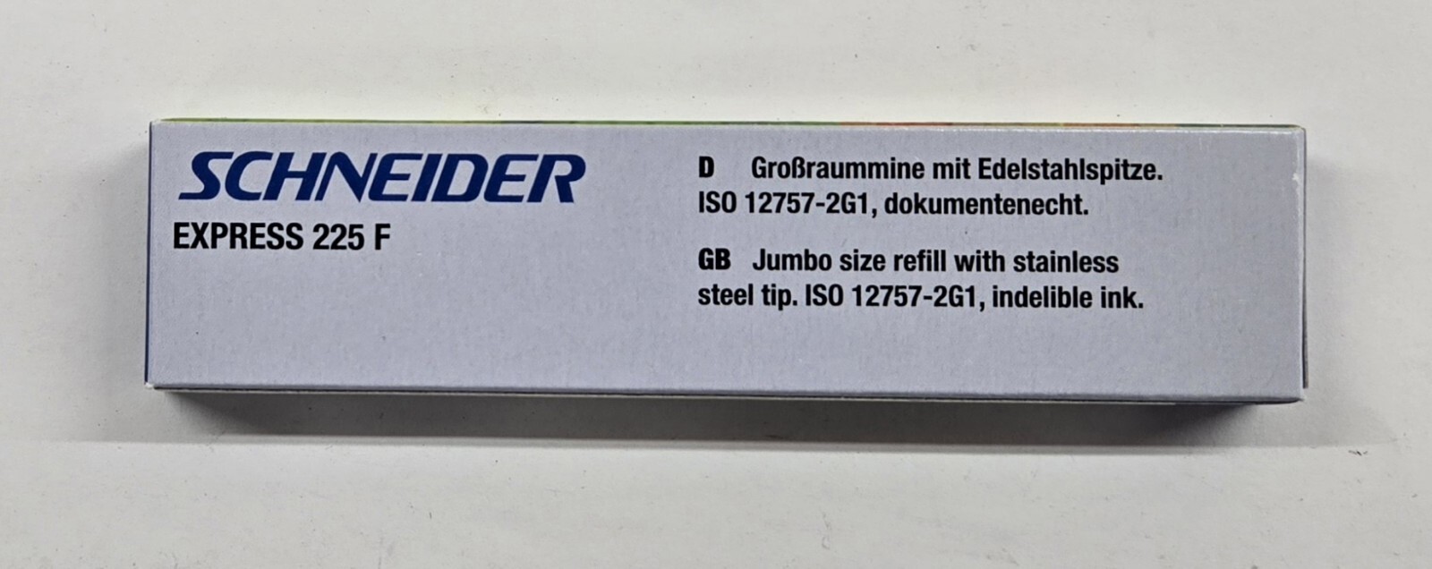10 Schneider Express 225 F Large-Capacity Refill for Ballpoint Pen Blue 7003