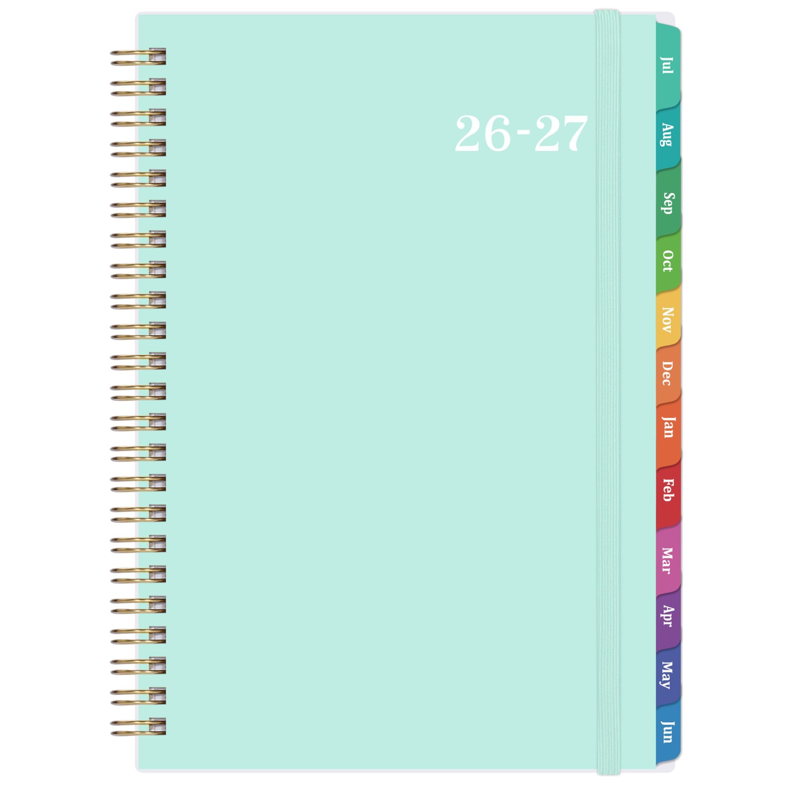 2026-2027 Academic Planner – Jul 2026-Jun 2027 Weekly & 6.4″x8.5″, green