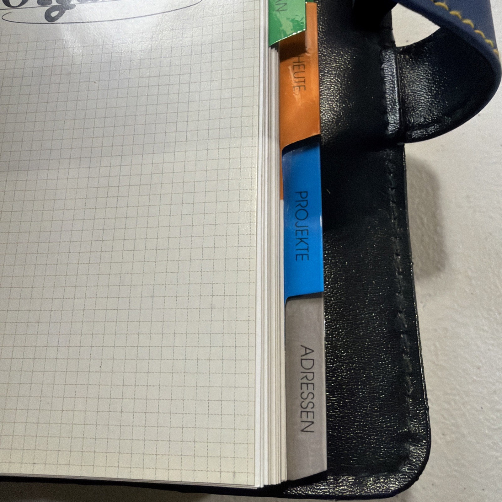 German Day Timer Planner Multi Color Organizer Binder With Id Slot & Pen Holder