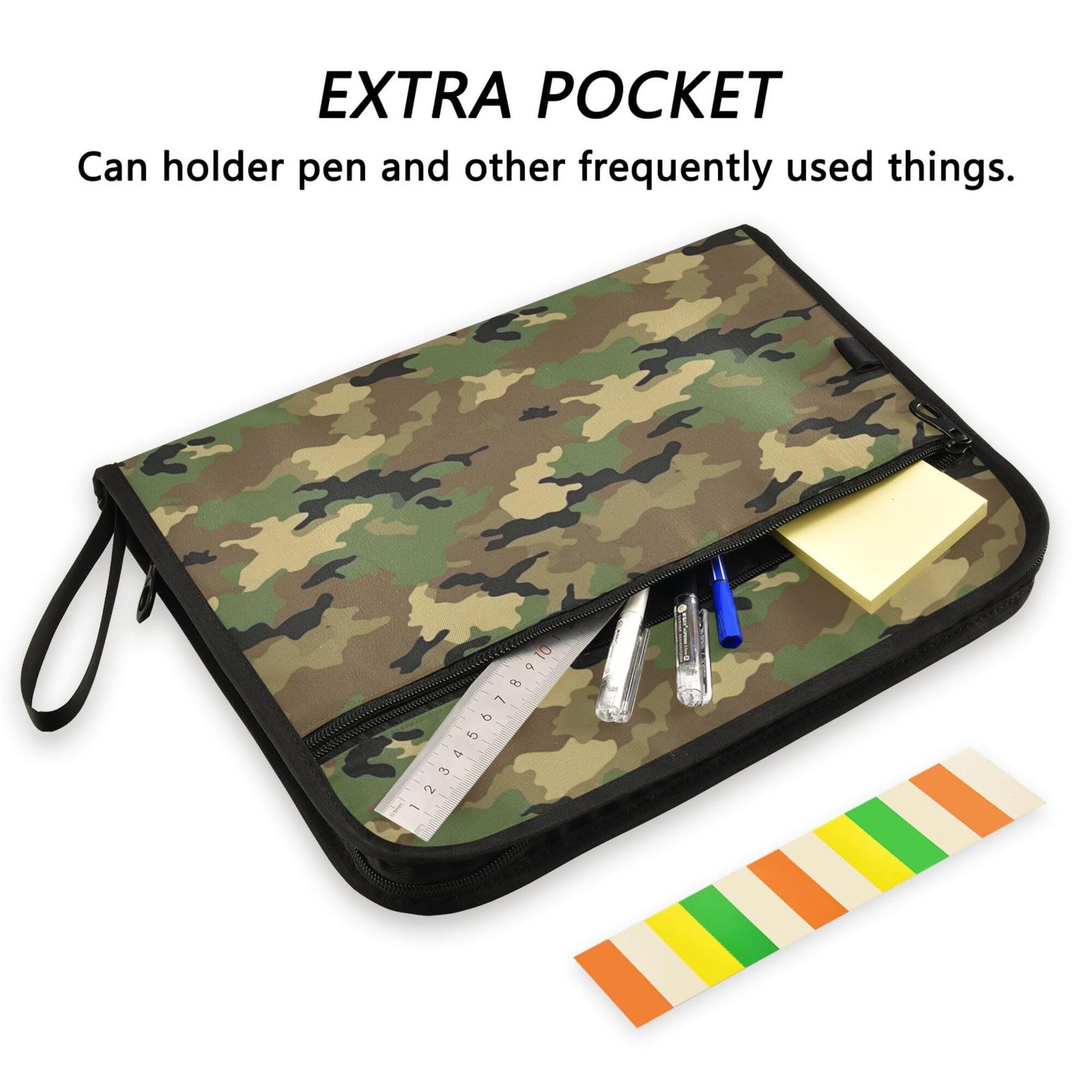 Army Camouflage Expanding File 14.2 X 10.6 X 0.8 Inches,