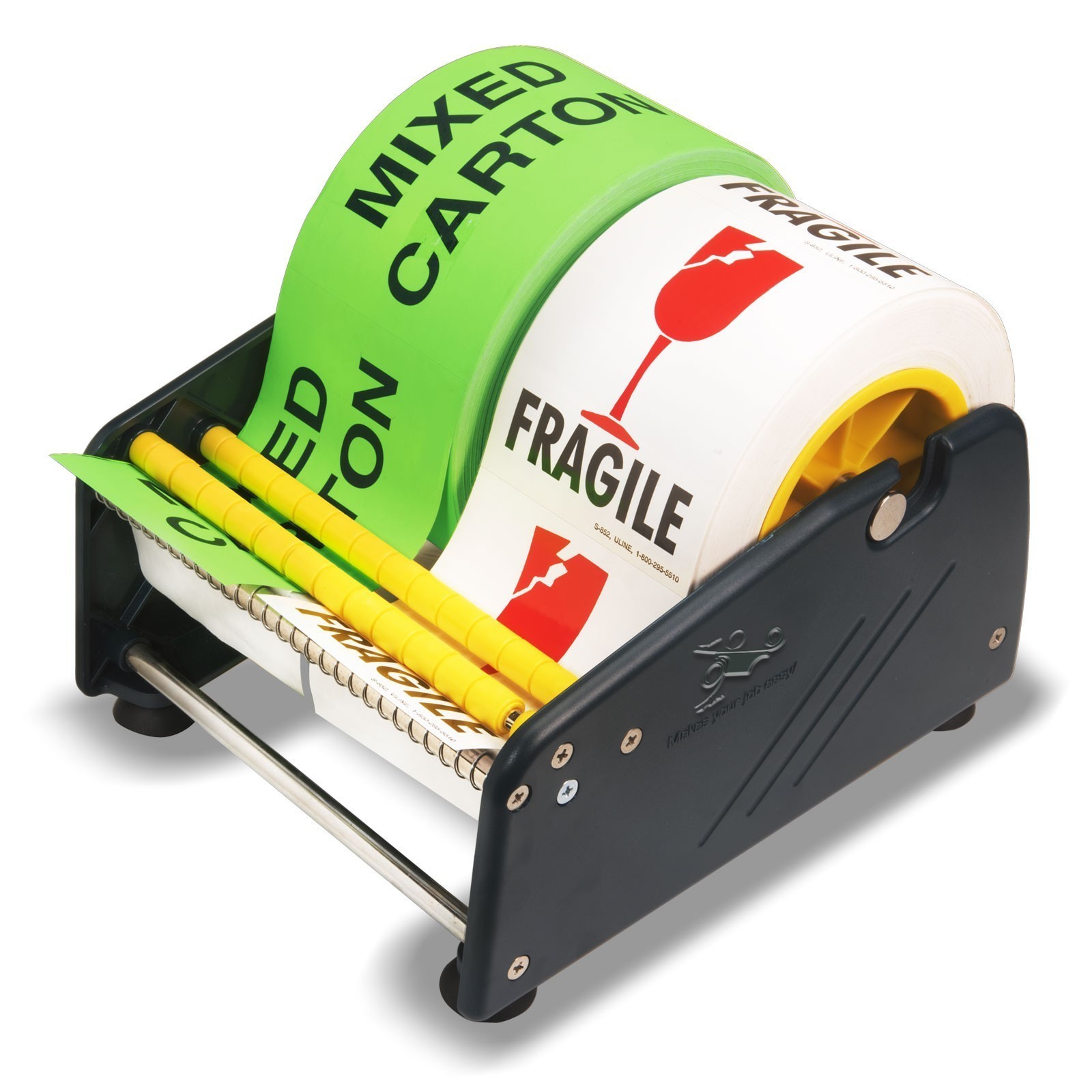 Excell Lightweight Manual Multi-Roll Label Dispenser Fits 1″ & 3″ Core up 6.5″