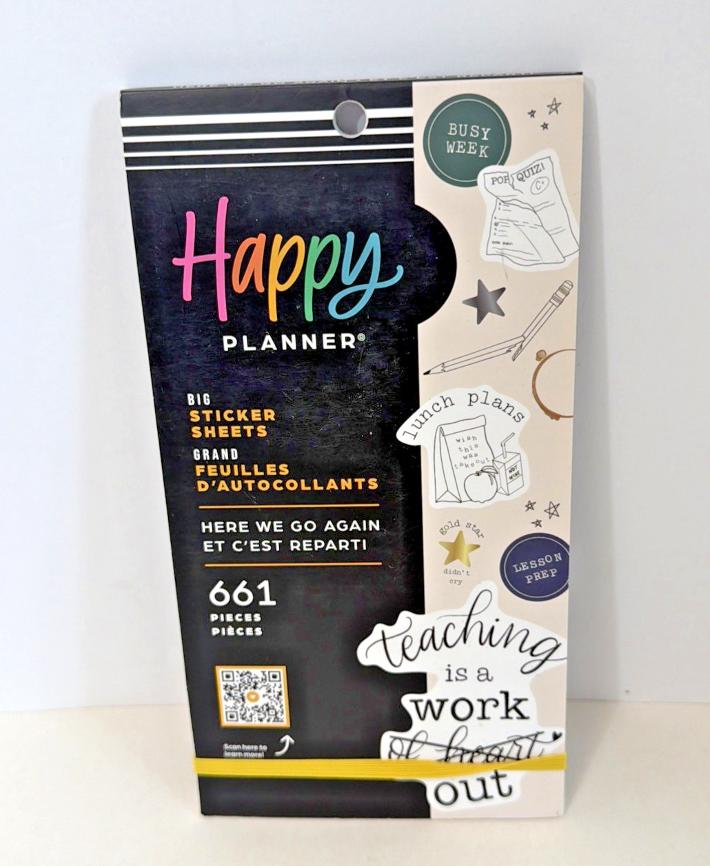 Happy Planner Sticker Pack Multicolored Planner Stickers for Teachers
