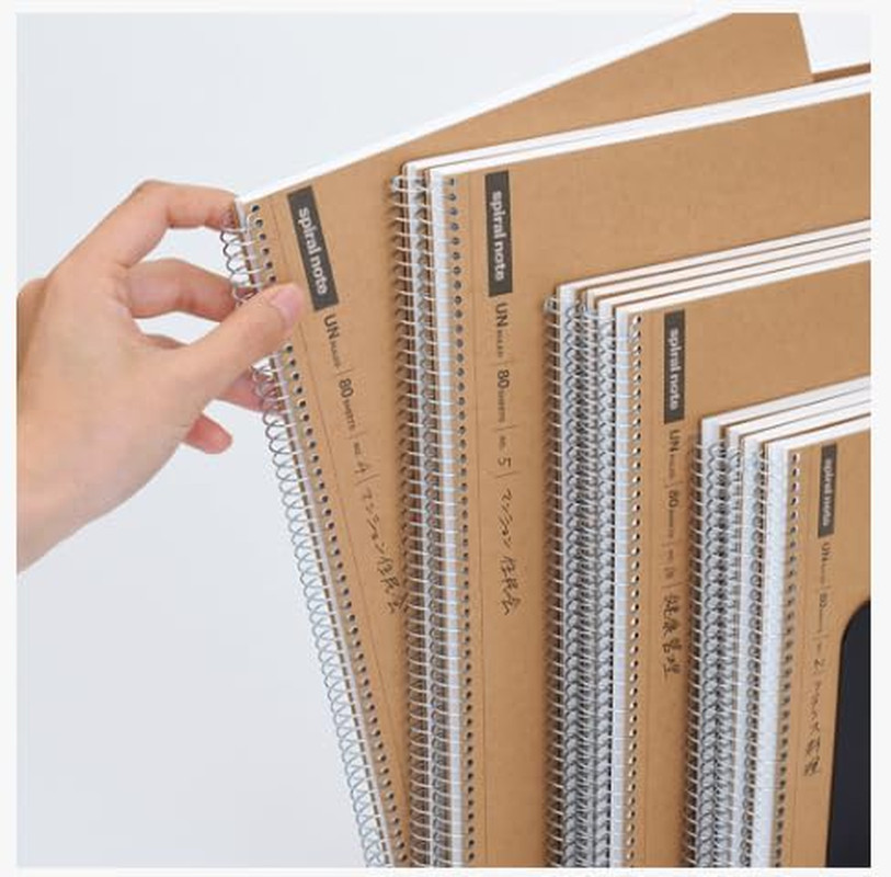 Maruman Spiral Note Basic Grid Notebook- A4, 11.69″ x 8.98″, 80 Sheets / 160 Pag