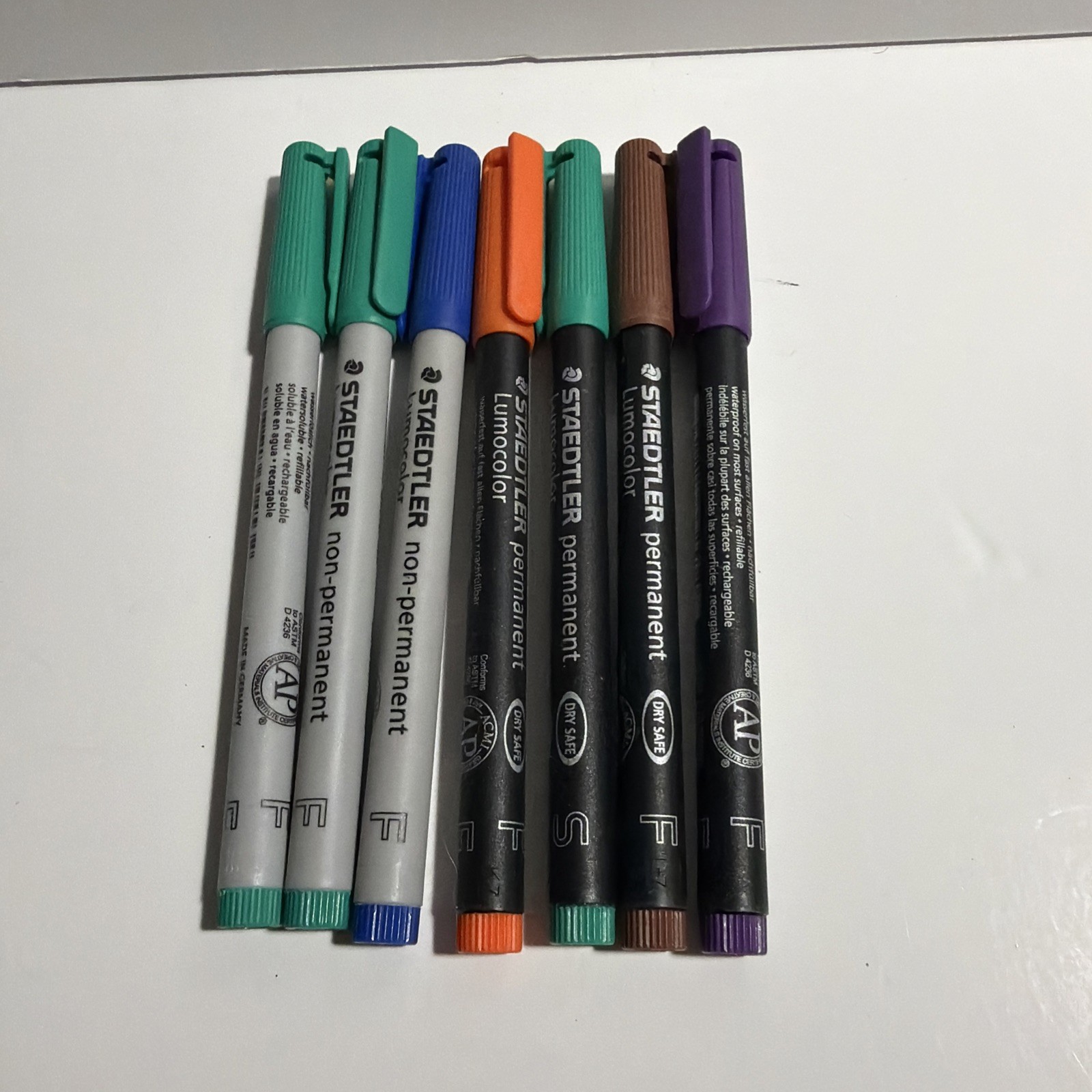 Staedtler Lumocolor Non And Permanent Marker Lot Made In Germany