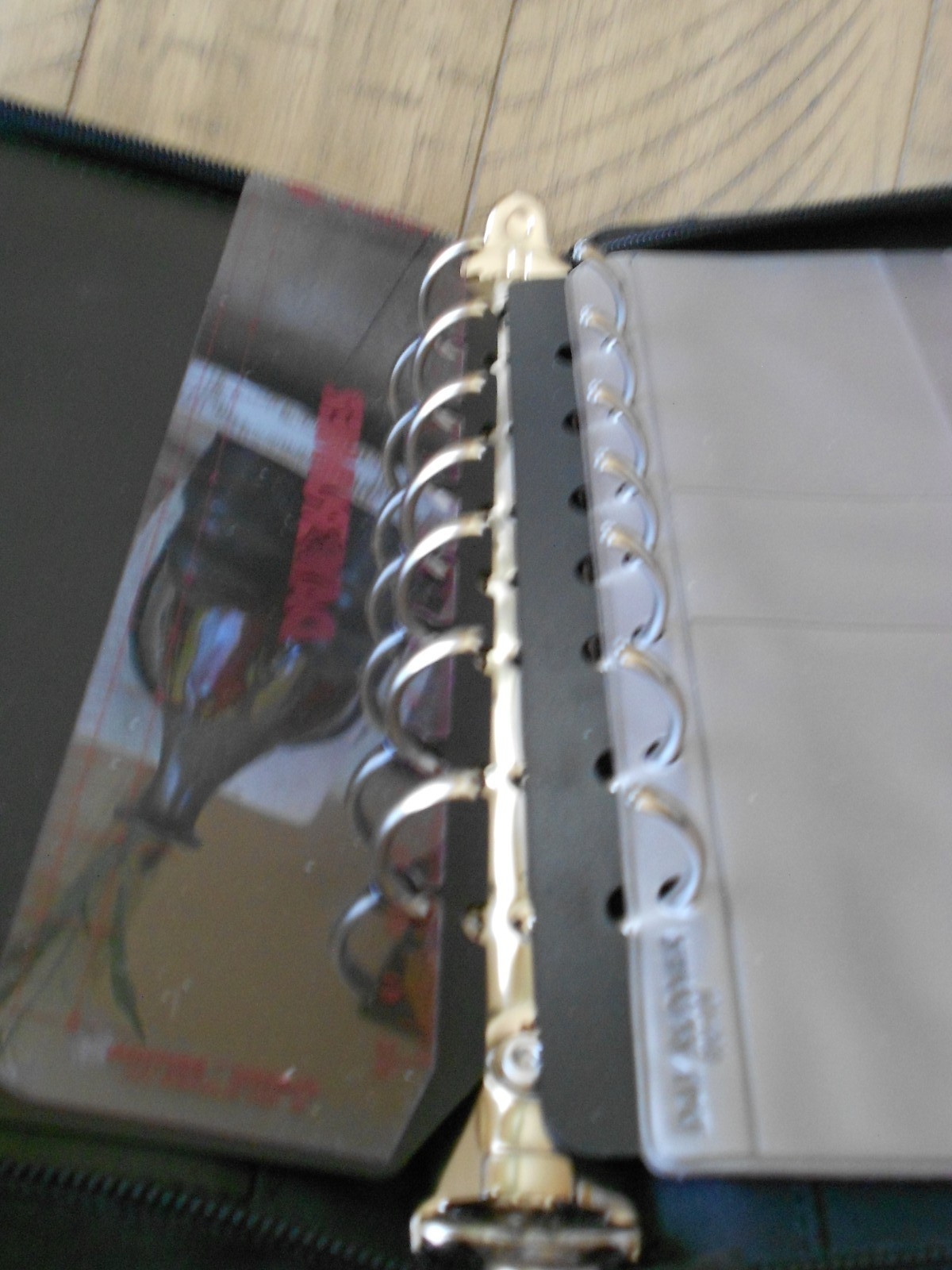 Day-Runner Genuine Black Leather 7-Ring Planner Binder “Classic” #191-93 inserts