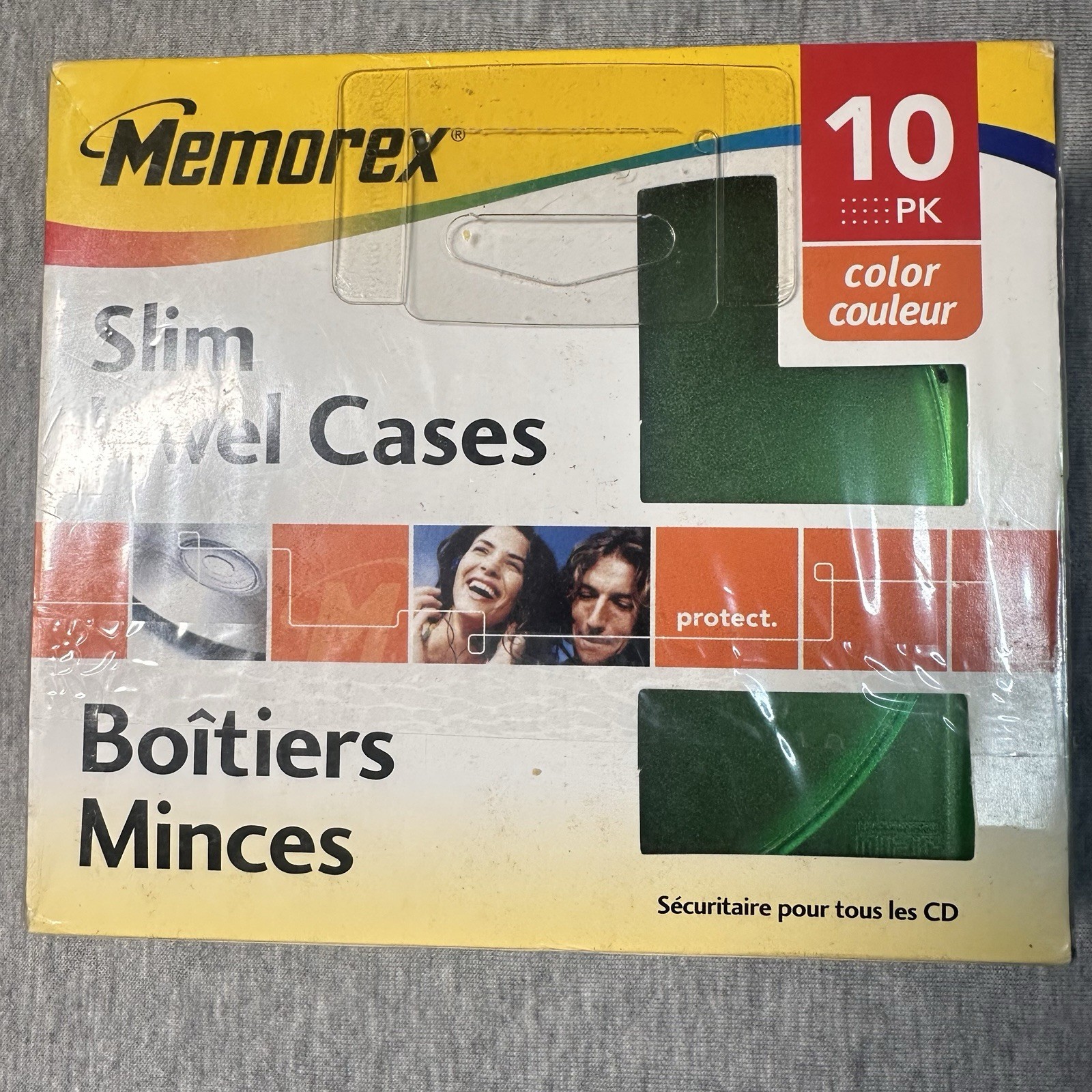 Brand New Memorex Slim Color Jewel Cases – 10 Pack Factory sealed