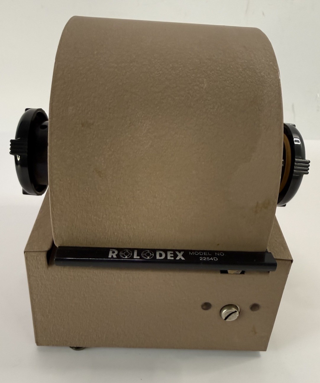 VINTAGE Rolodex 2254D Metal Rotary Flip Card File/Made In USA/1950s / 60s No Key