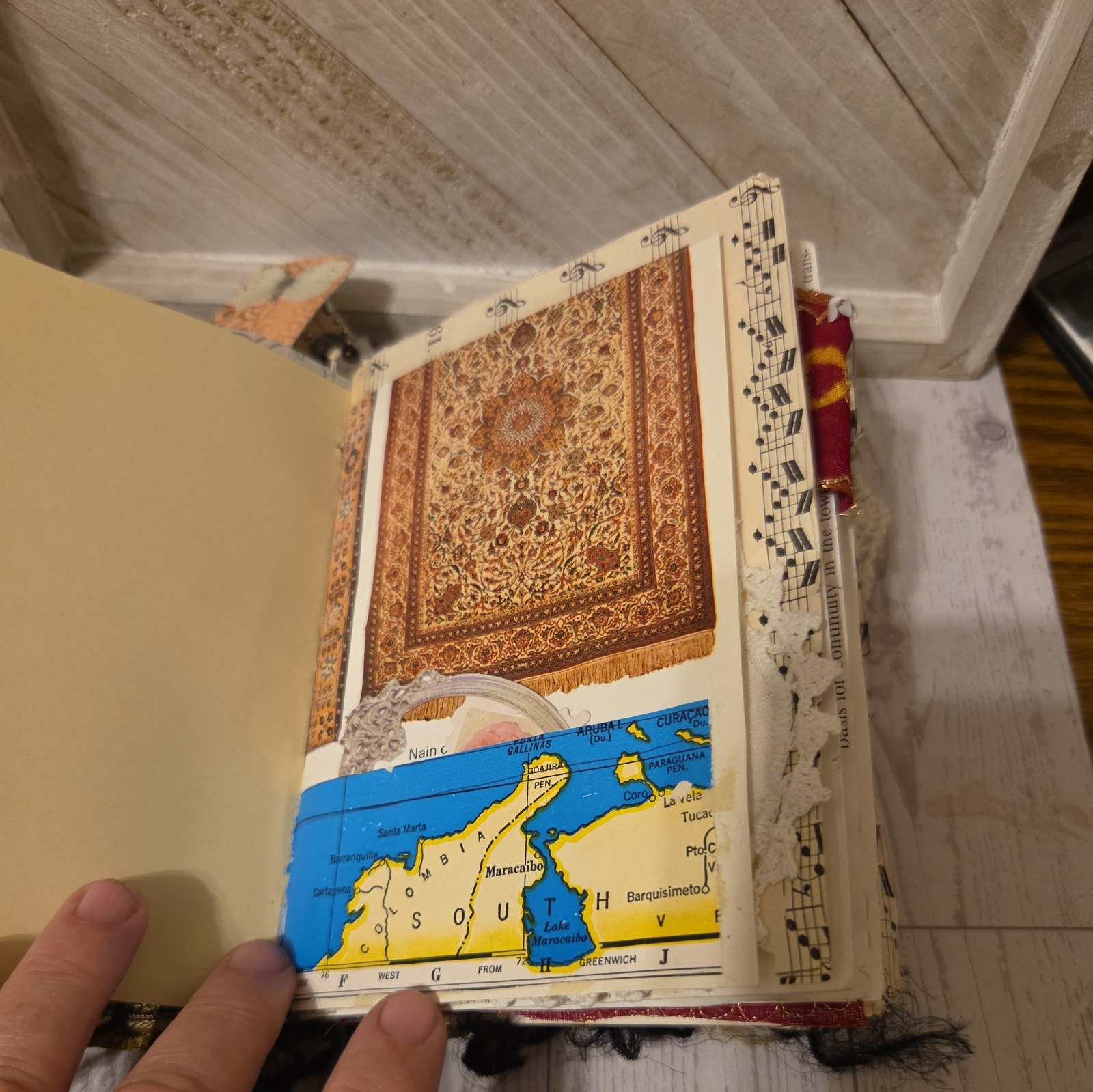 Fully Embellished Handmade Boho Style Junk Journal 72 pages front to back