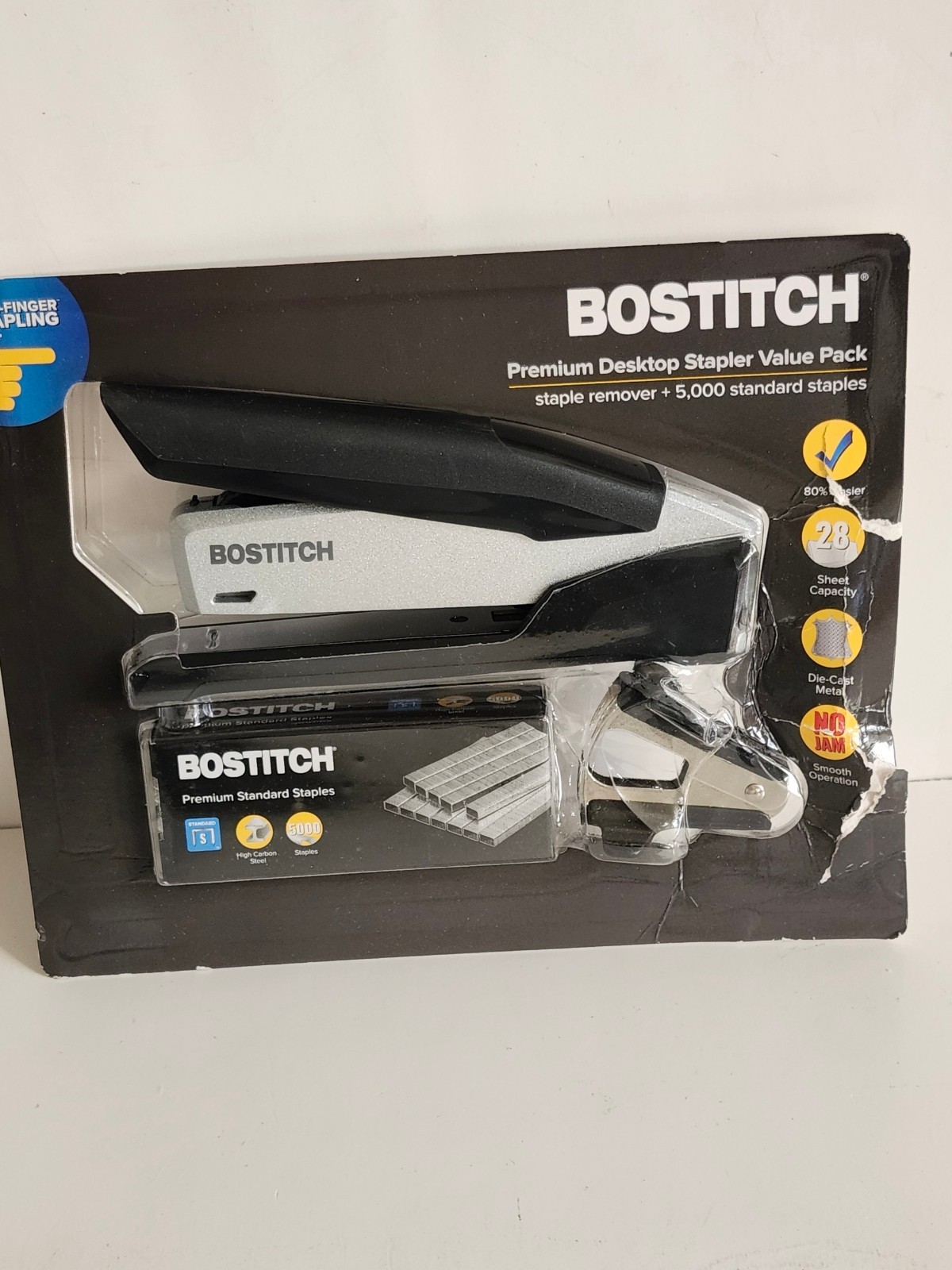 Bostitch Premium Desktop Stapler Value Pack Staple Remover + 5000 Staples, Read