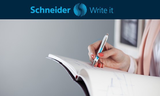 Schneider Epsilon Ballpoint/ WHT, Cyan (blu) Accents-Blue Ink, XB, 1 EA, 138649