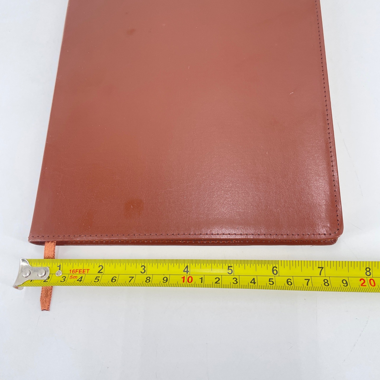 Colorbok Saddle Brown Bonded Leather Journal B5 Lined Gold Gilded Edges 17845