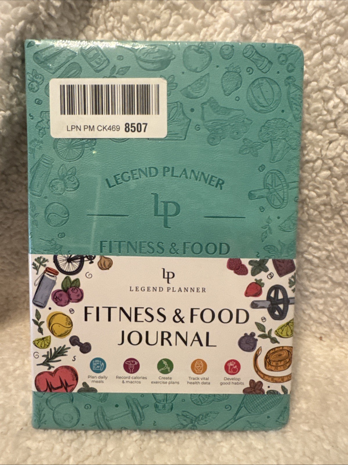 Legend planner Fitness And Food Journal Leather Wellness Workout Planner NEW