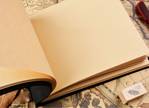 Writing notes Notebook sketchbook Diary Notepad handmade leather coffee Q278